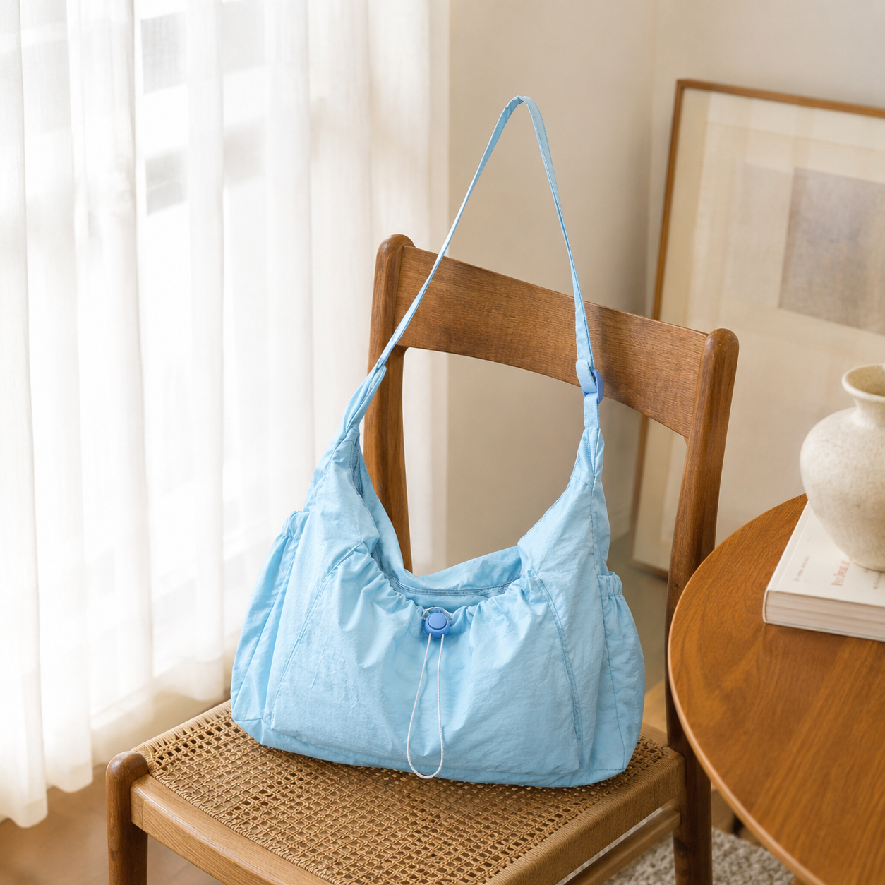 Thalara Ruched Shoulder Bag