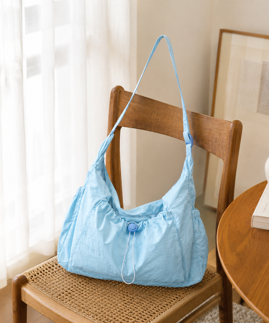 Thalara Ruched Shoulder Bag