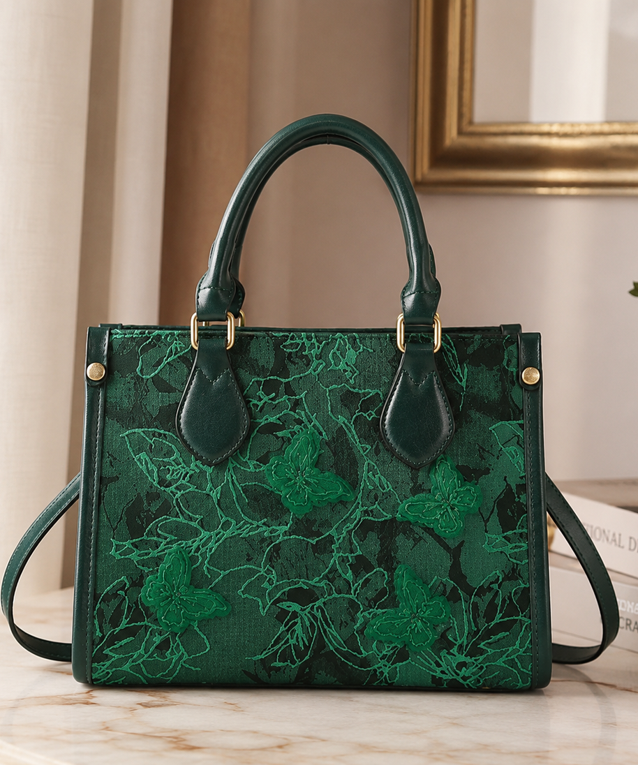 Evarielle Floral Lace Satchel Bag