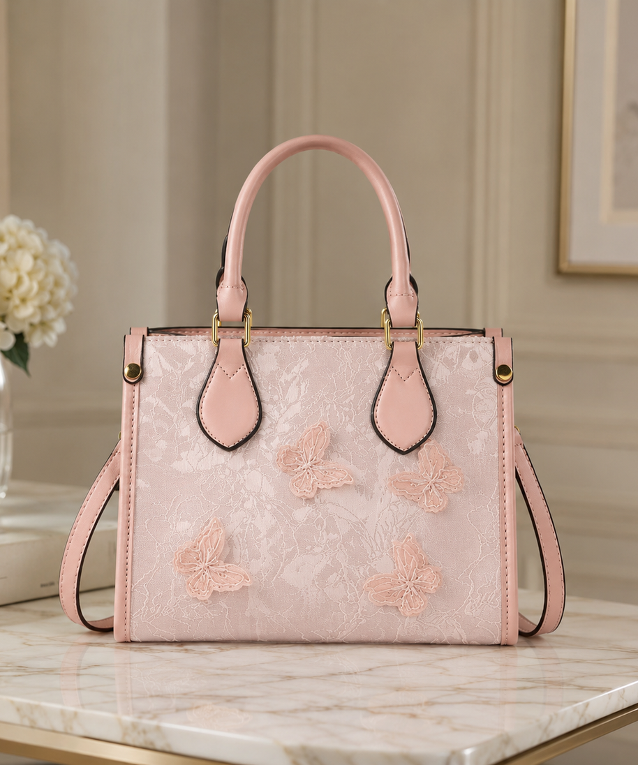 Evarielle Floral Lace Satchel Bag