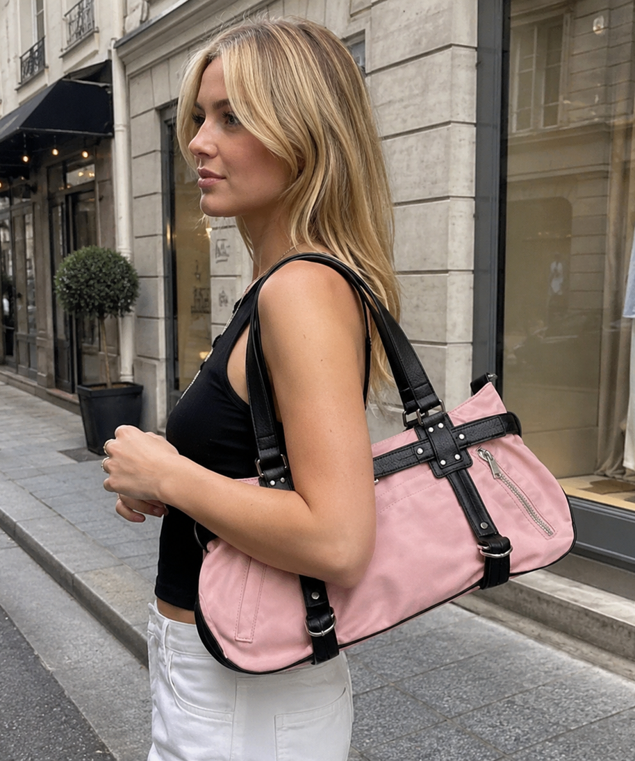 Ombrita Belted Shoulder Bag