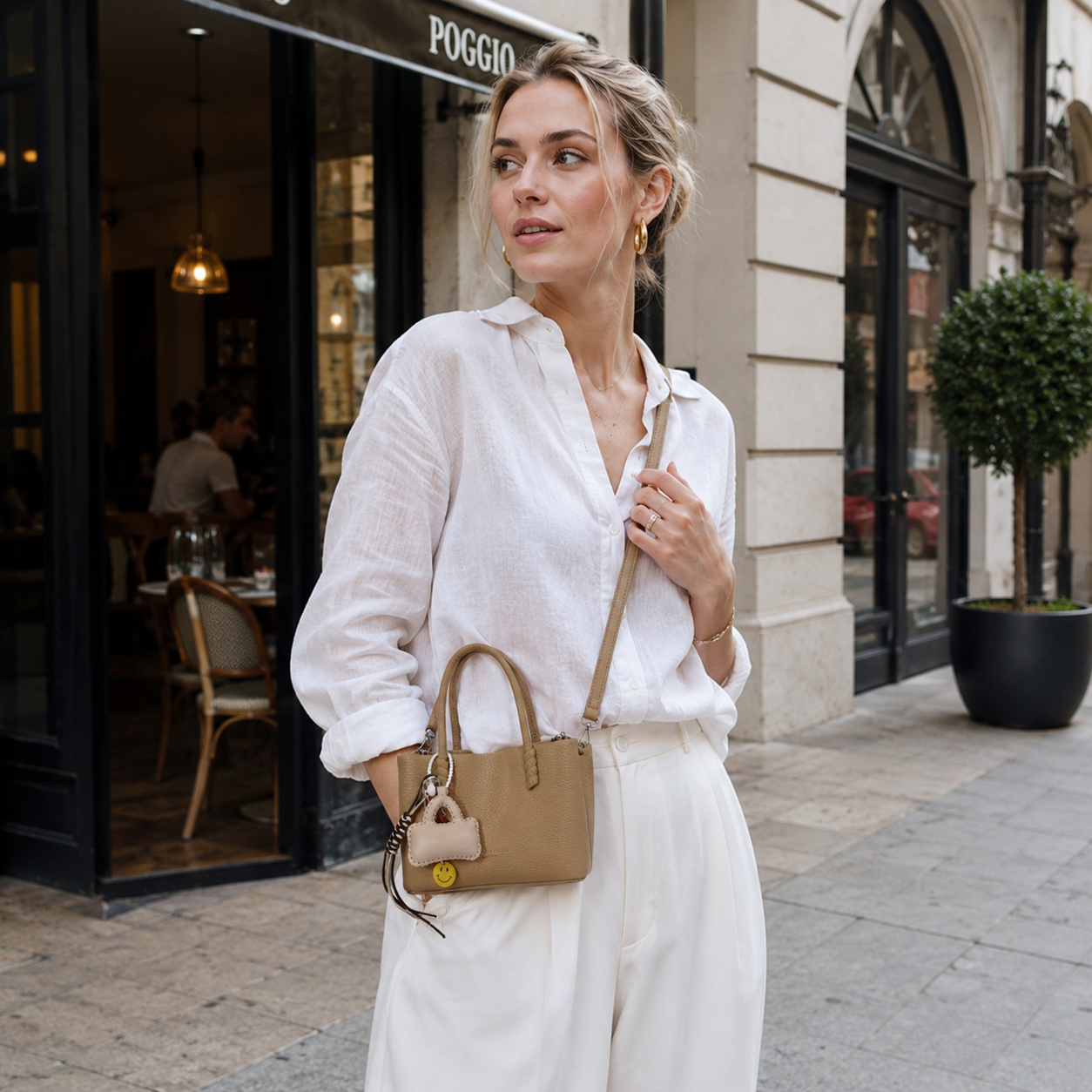 Dolciana Heart Charm Bucket Bag