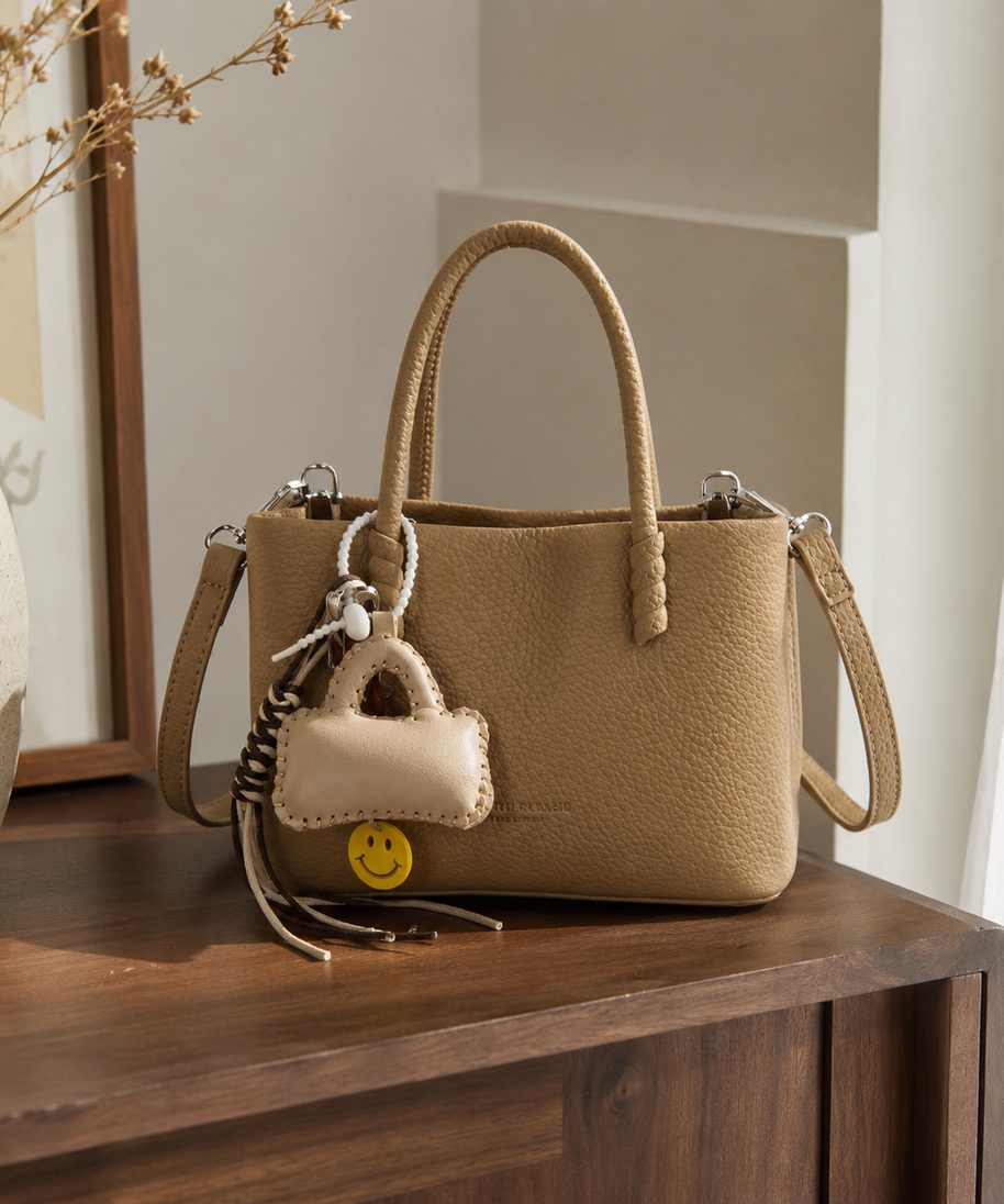 Dolciana Heart Charm Bucket Bag
