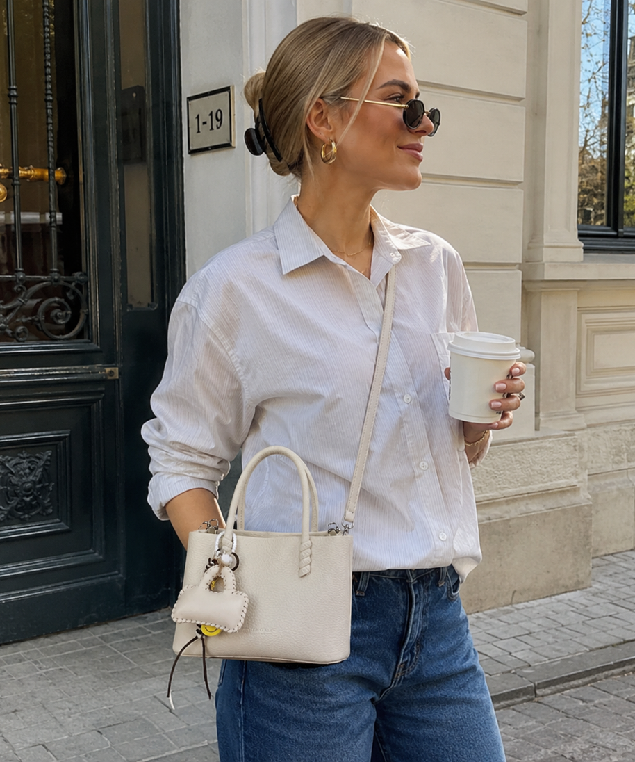 Dolciana Heart Charm Bucket Bag
