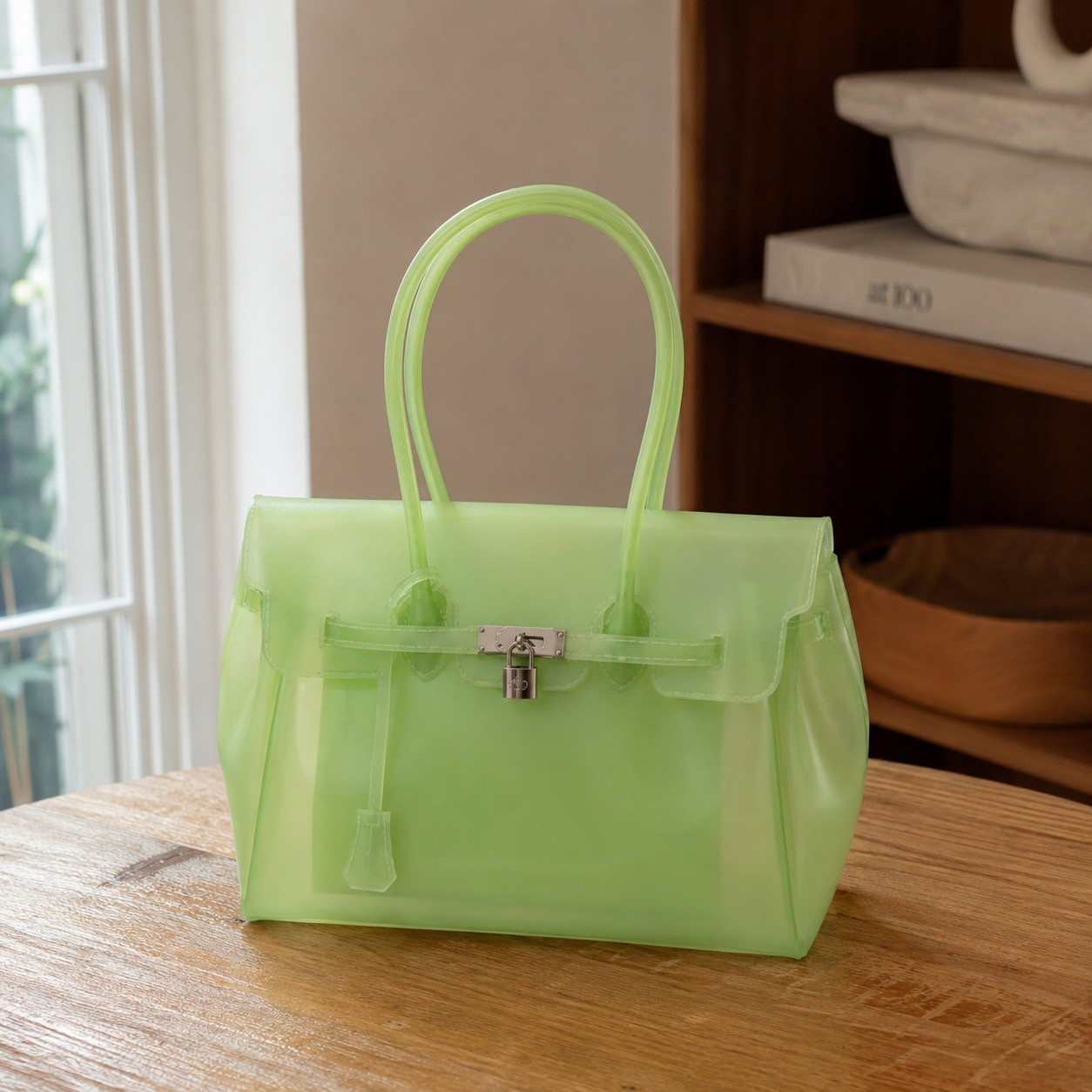 Petalune Lock Tote Bag