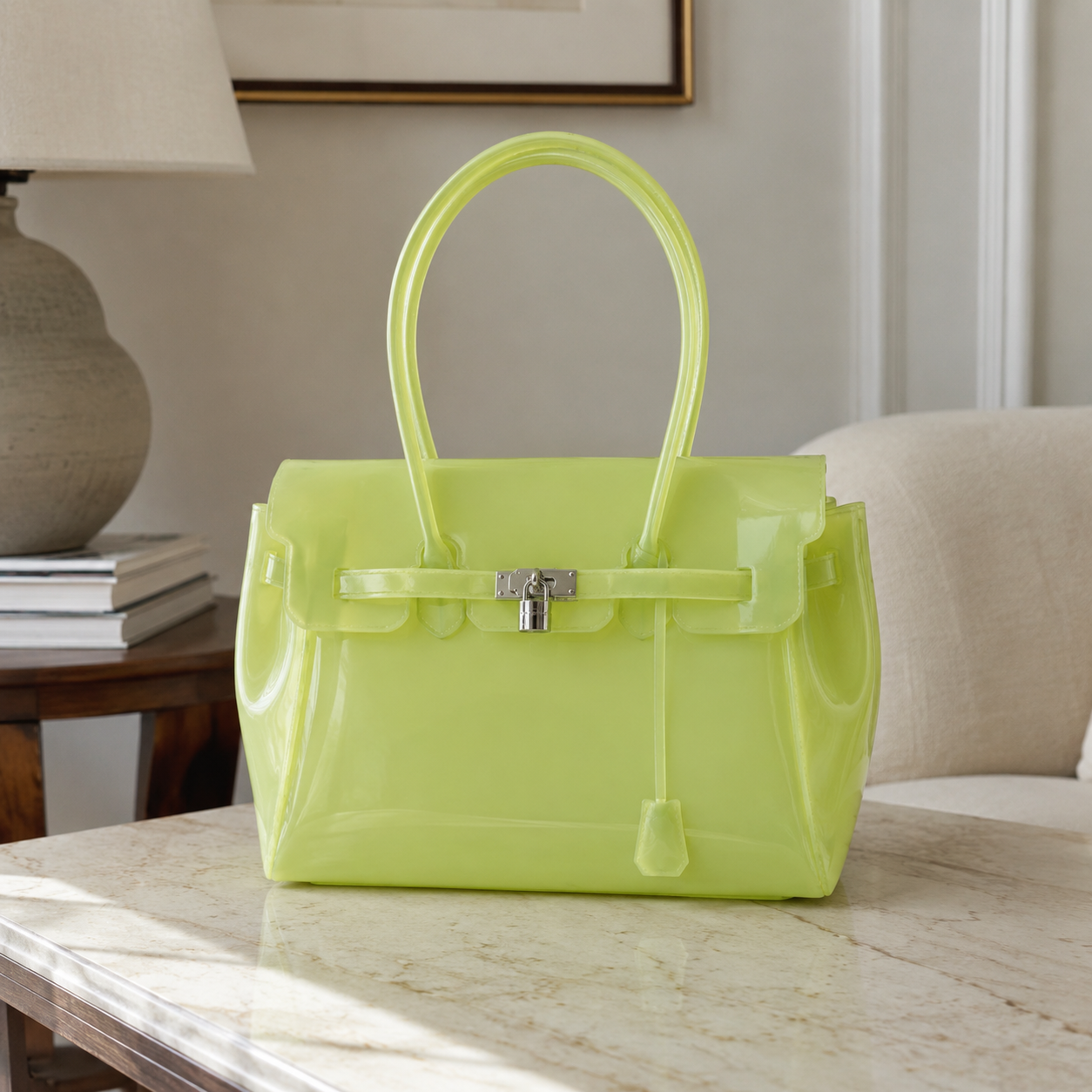 Petalune Lock Tote Bag