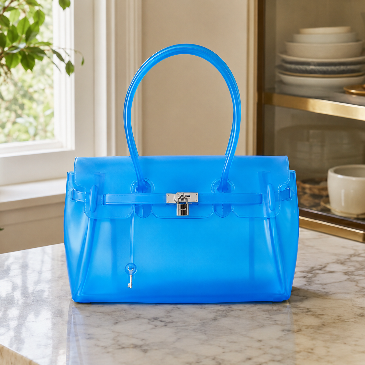 Petalune Lock Tote Bag