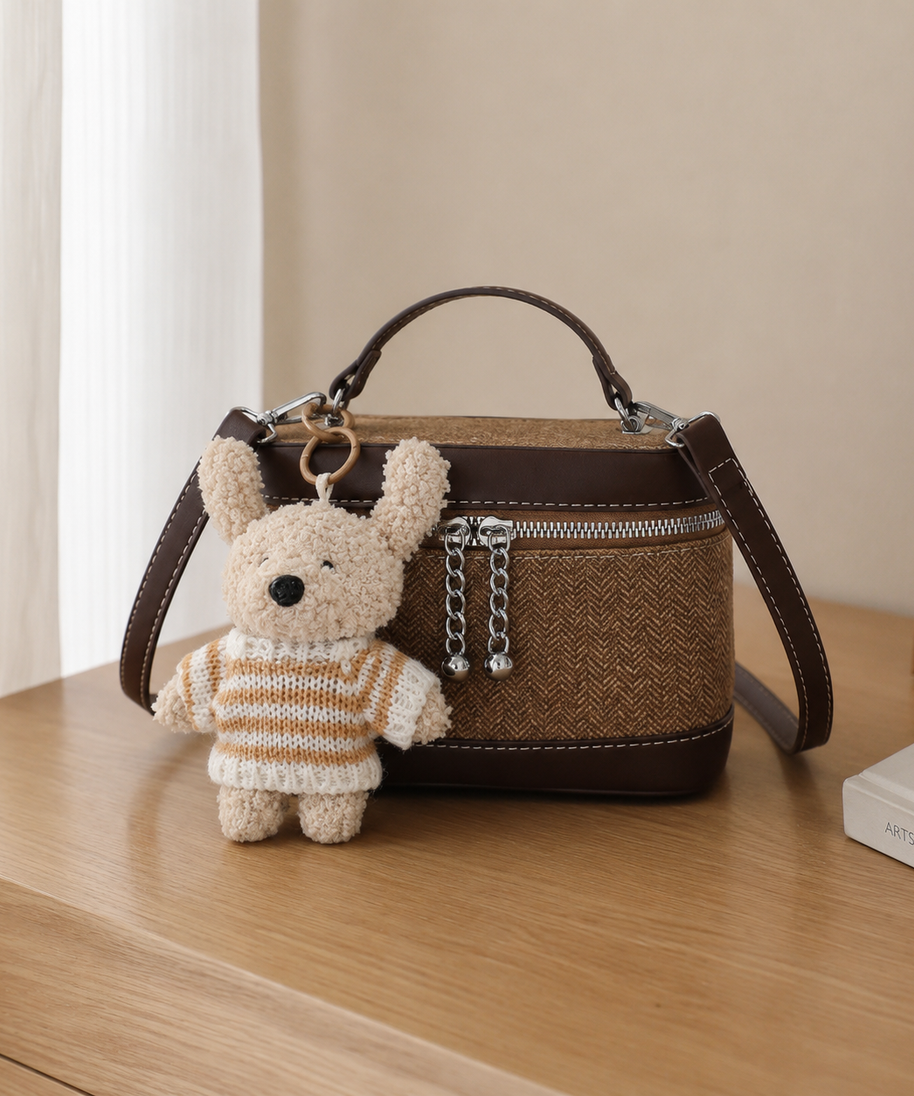 Leporia Bunny Charm Mini Handbag
