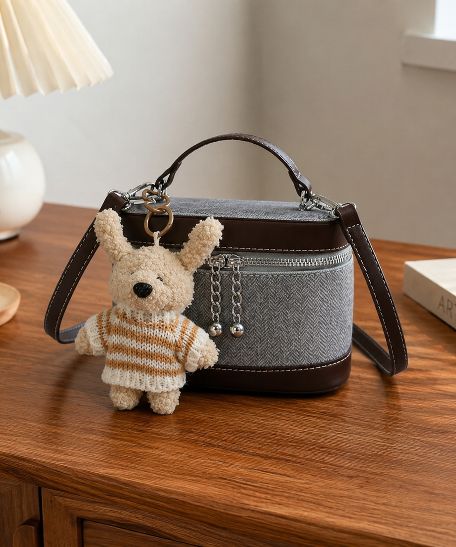 Leporia Bunny Charm Mini Handbag