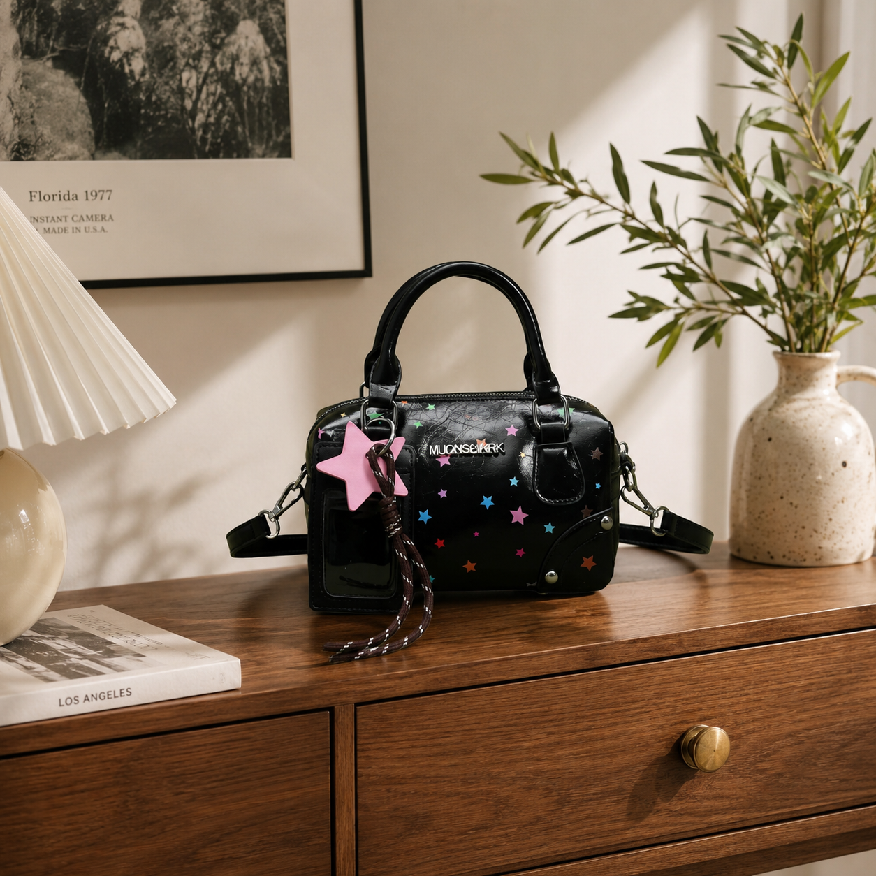 Sidera Star Print Mini Handbag