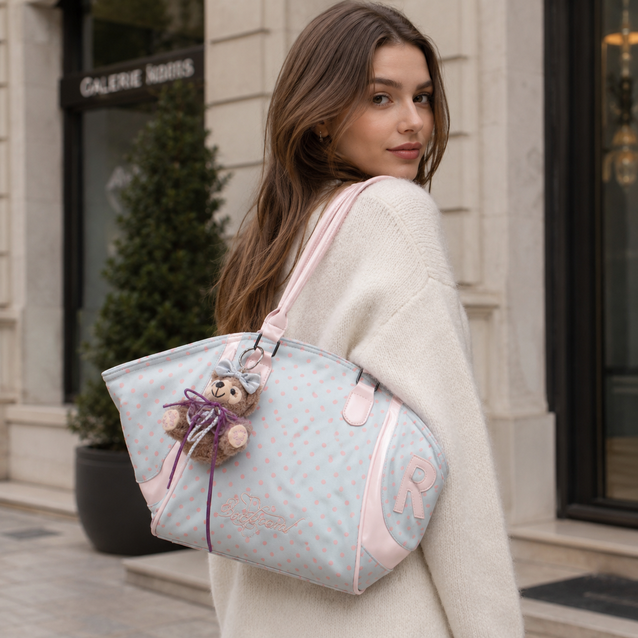 Lavitra Polka Dot Tote Bag