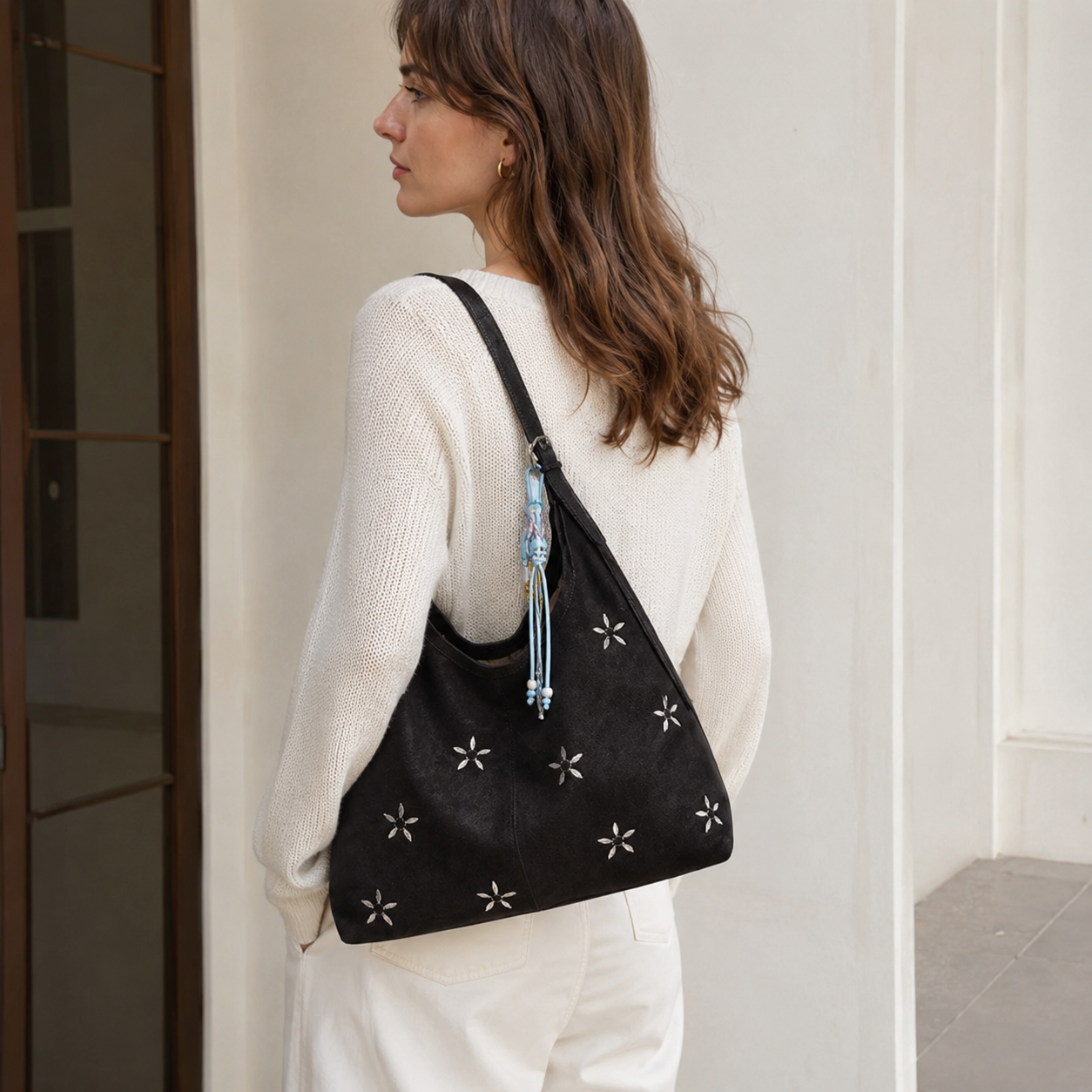 Violette Floral Bucket Bag
