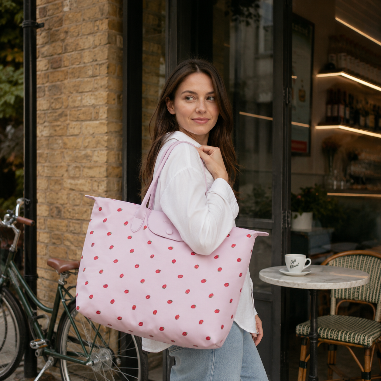 Fraiselle Strawberry Tote Bag