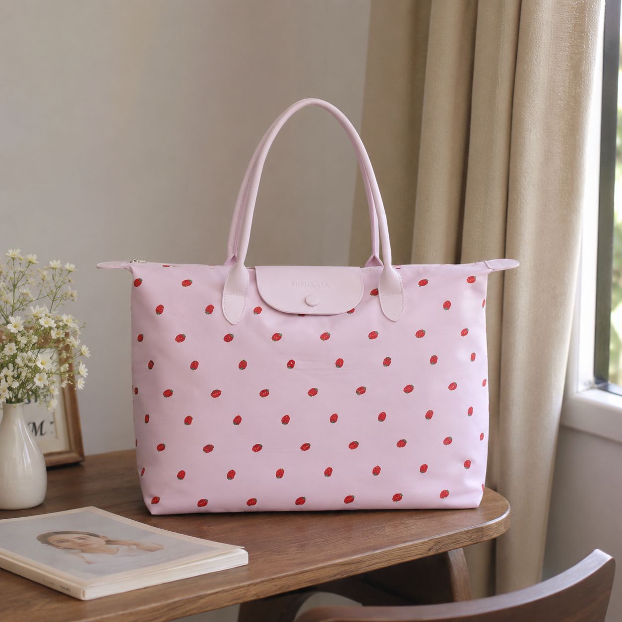 Fraiselle Strawberry Tote Bag