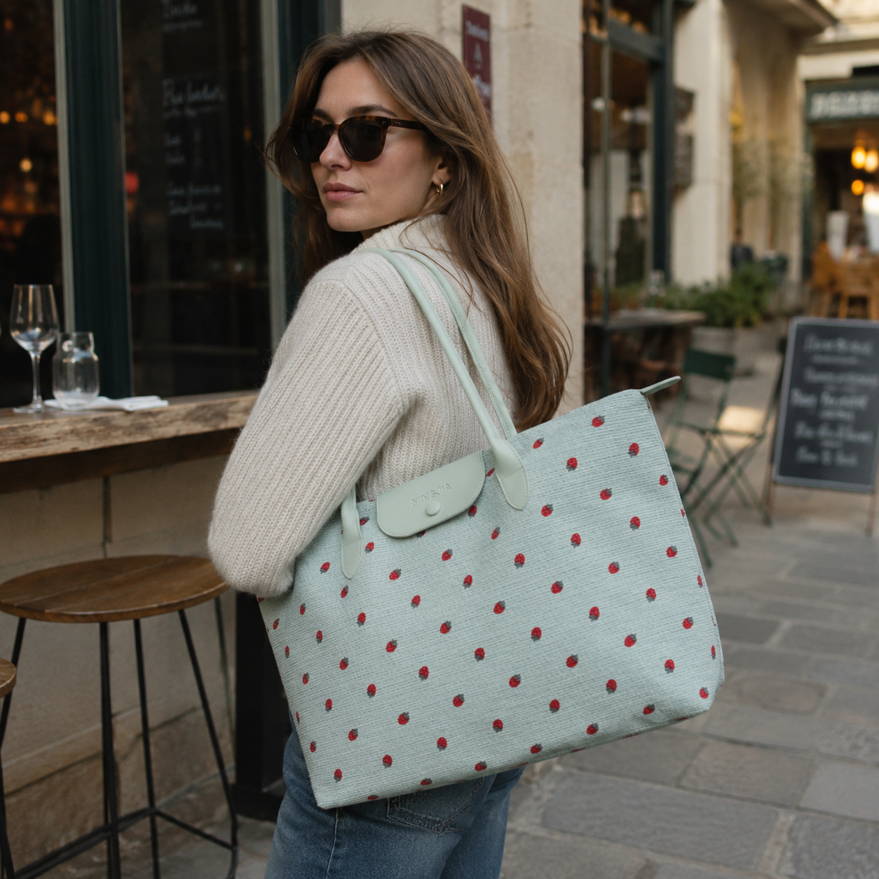 Fraiselle Strawberry Tote Bag