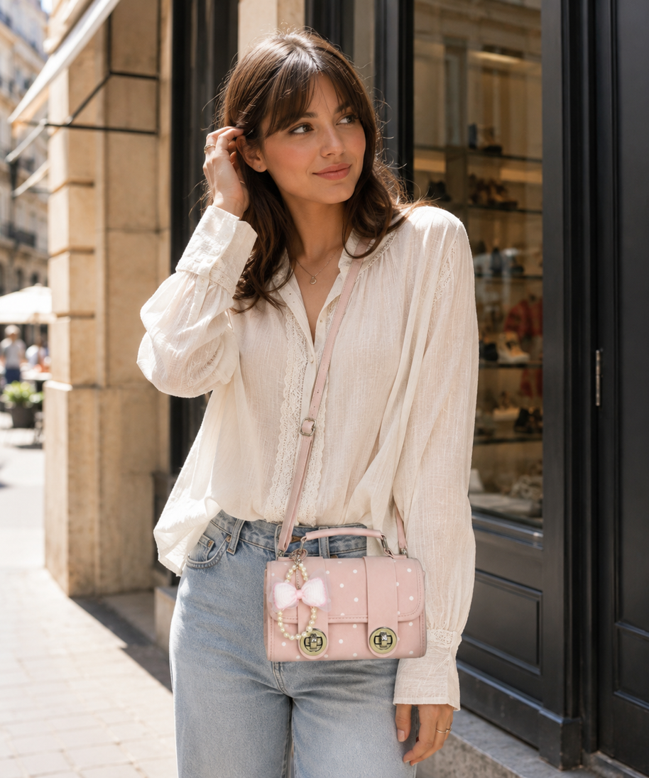 Jolivra Bow Charm Mini Bag