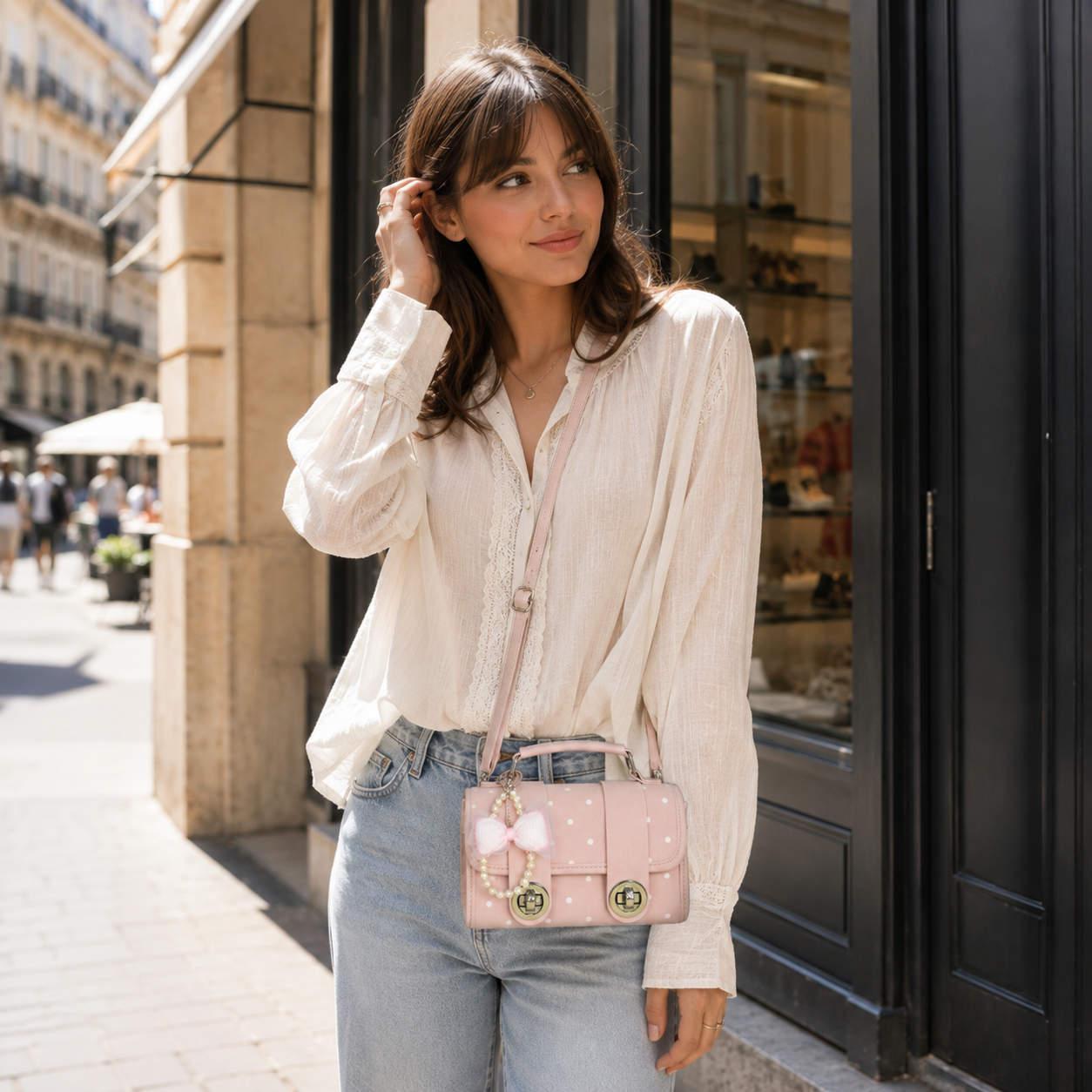 Jolivra Bow Charm Mini Bag