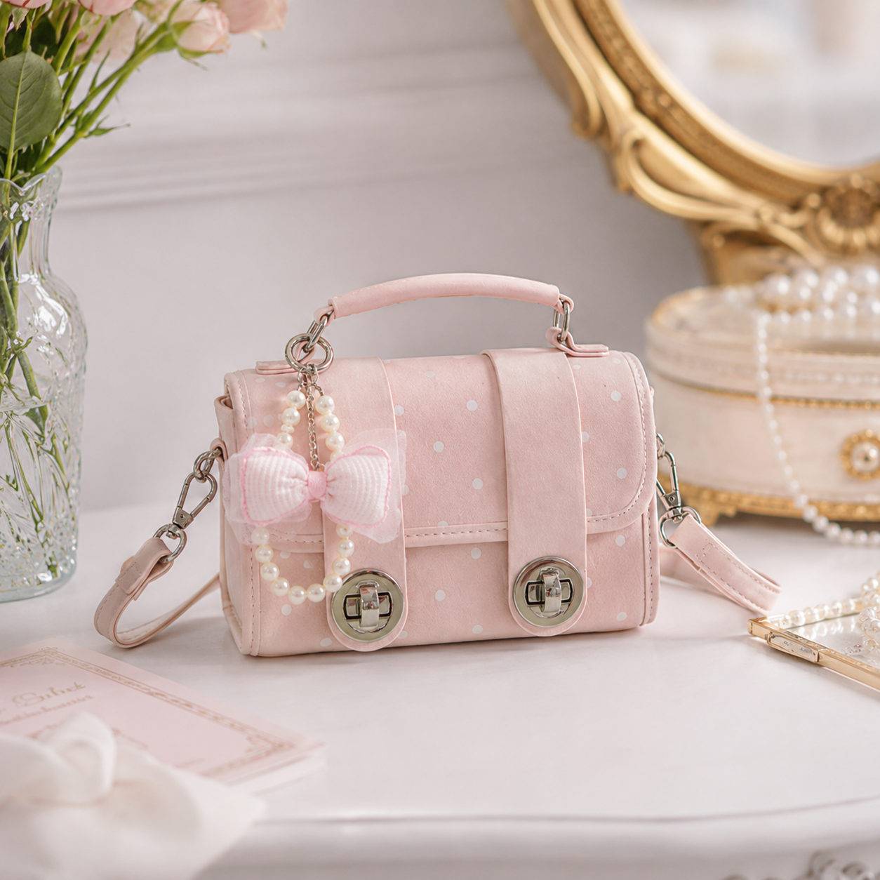 Jolivra Bow Charm Mini Bag