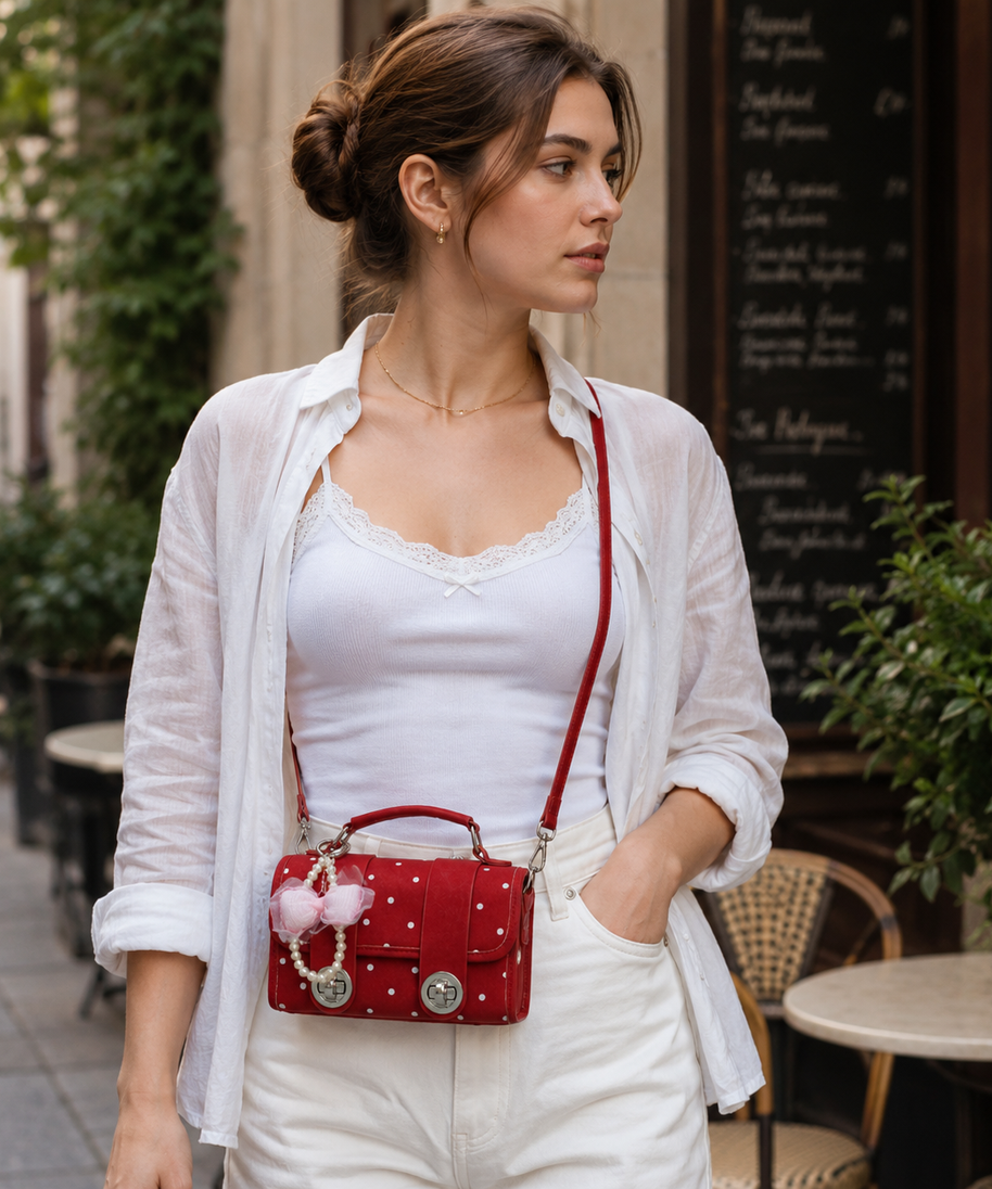 Jolivra Bow Charm Mini Bag