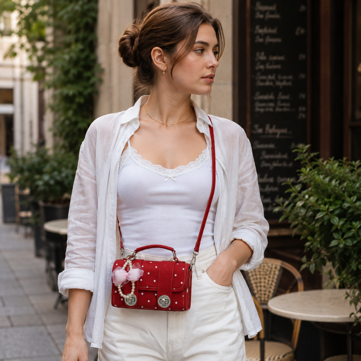 Jolivra Bow Charm Mini Bag