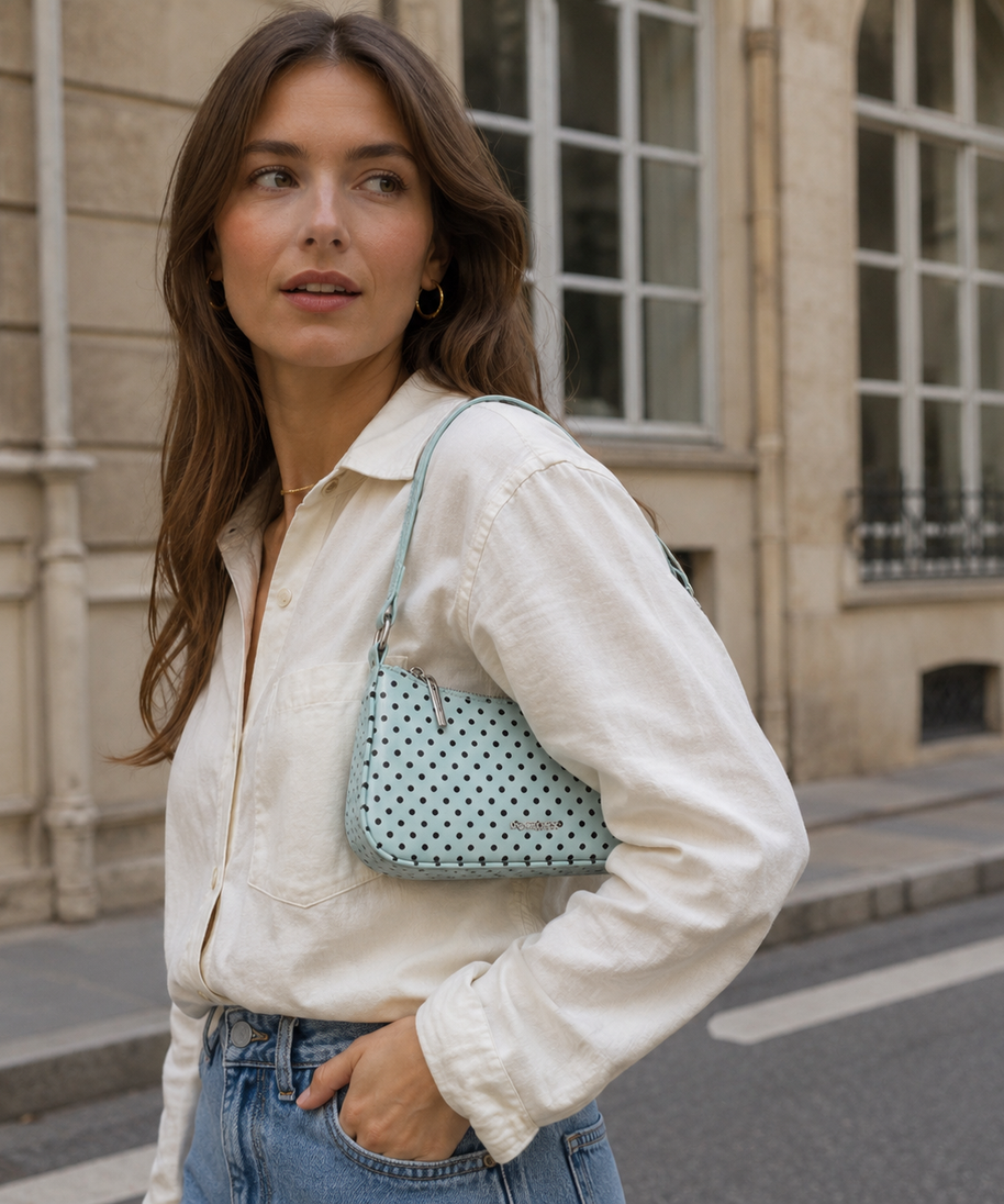Rubiena Polka Dot Shoulder Bag