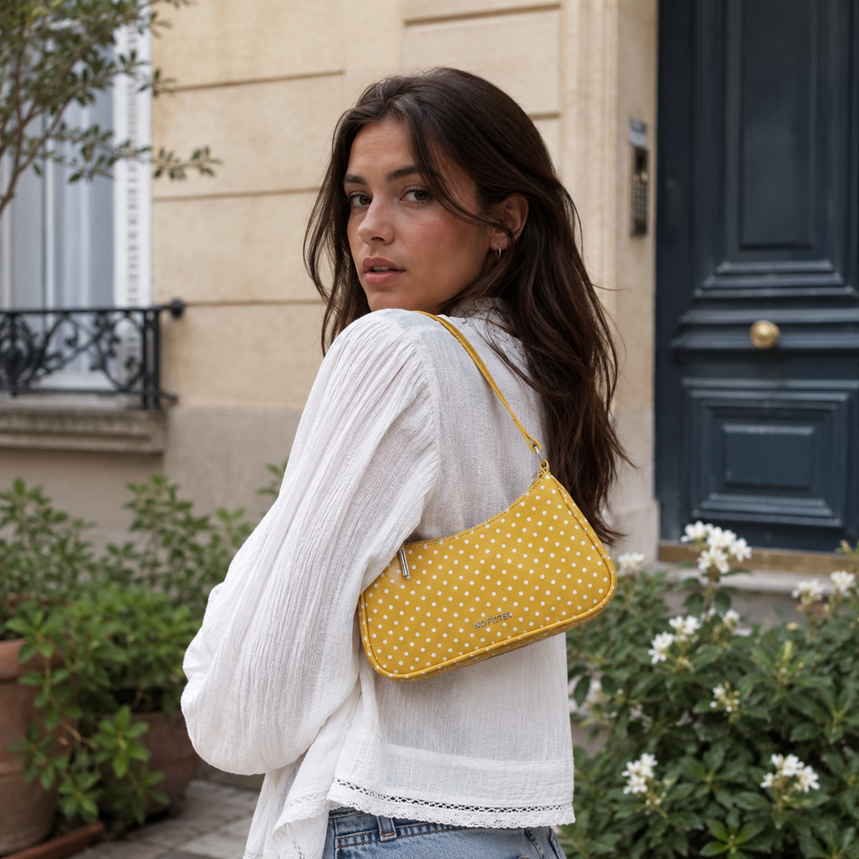 Rubiena Polka Dot Shoulder Bag