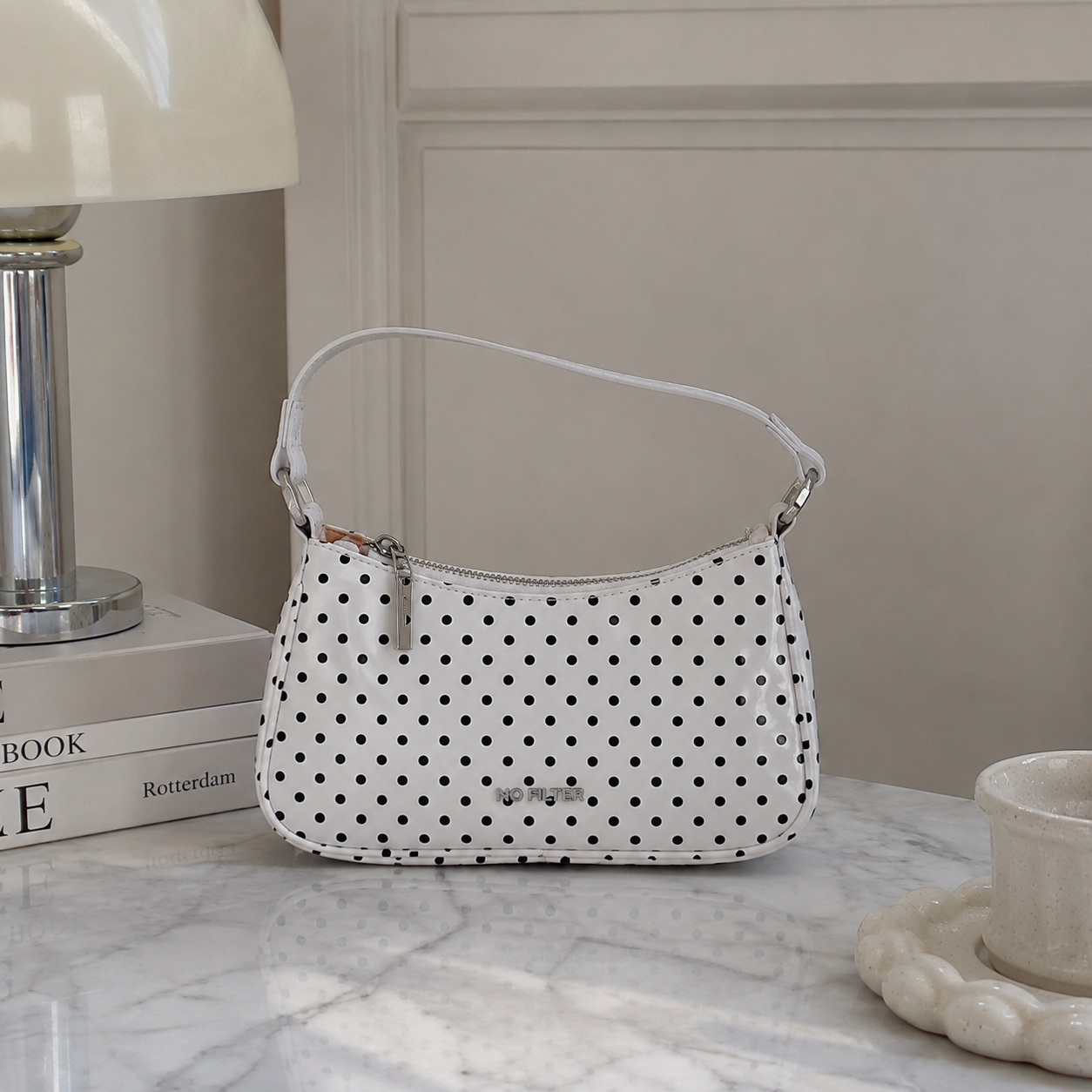 Rubiena Polka Dot Shoulder Bag