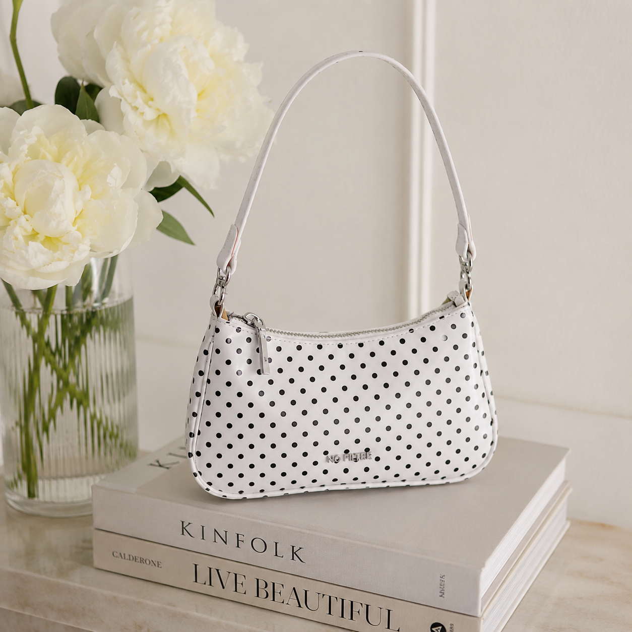 Rubiena Polka Dot Shoulder Bag