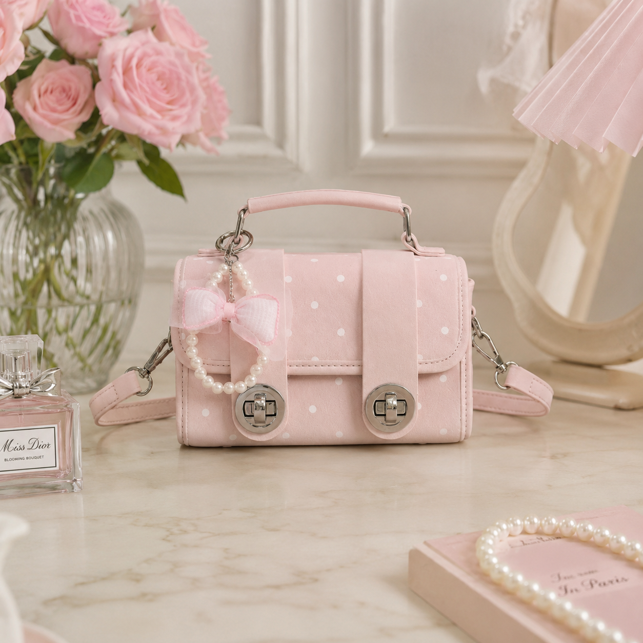 Jolivra Bow Charm Mini Bag