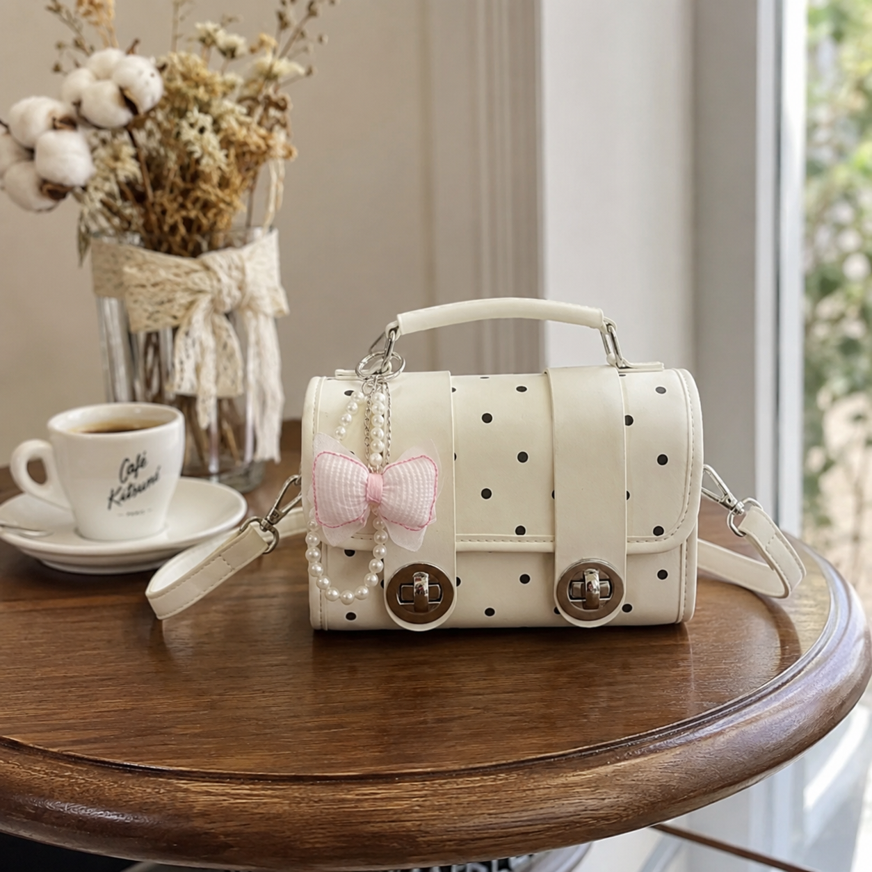 Jolivra Bow Charm Mini Bag