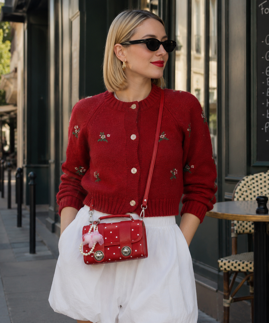 Jolivra Bow Charm Mini Bag