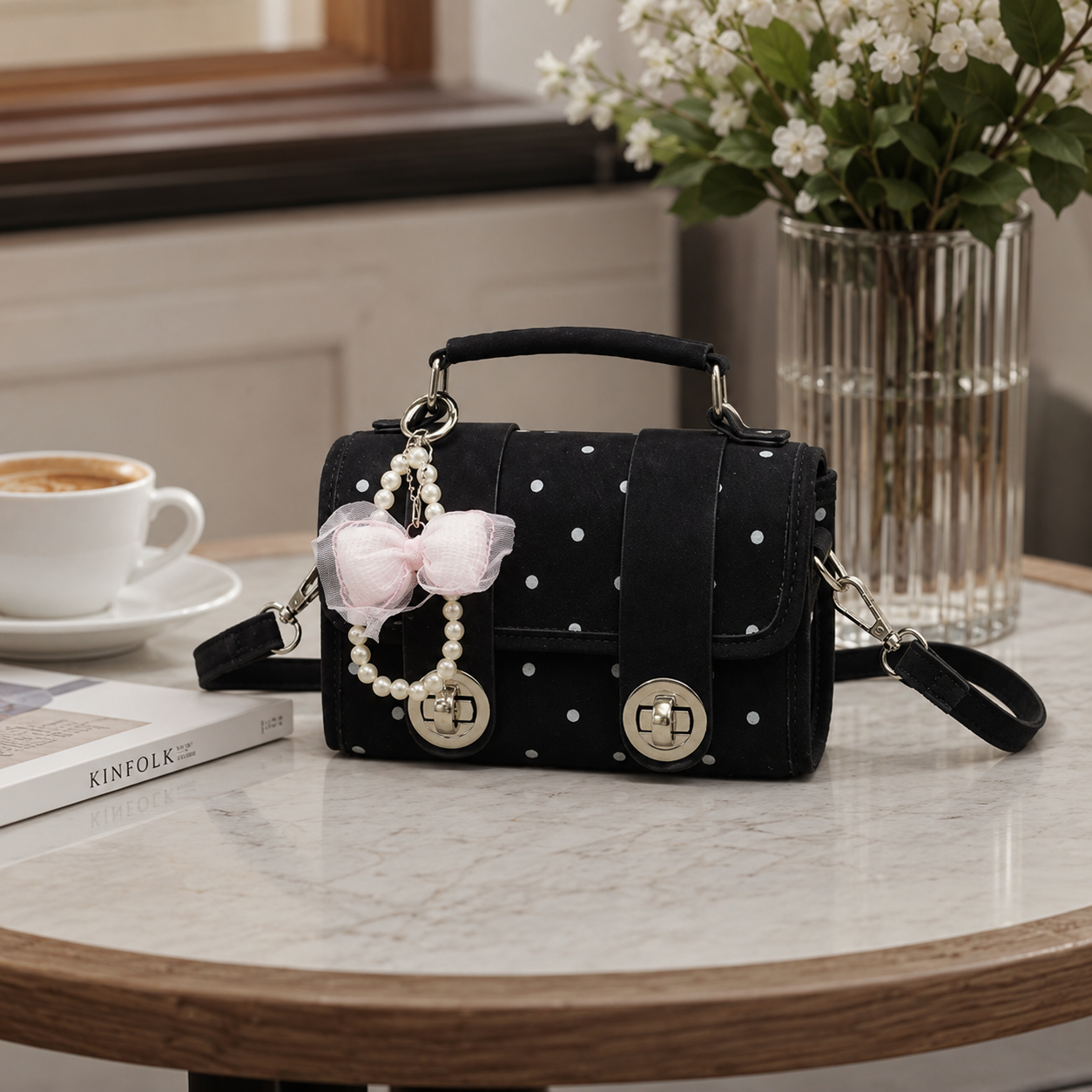Jolivra Bow Charm Mini Bag