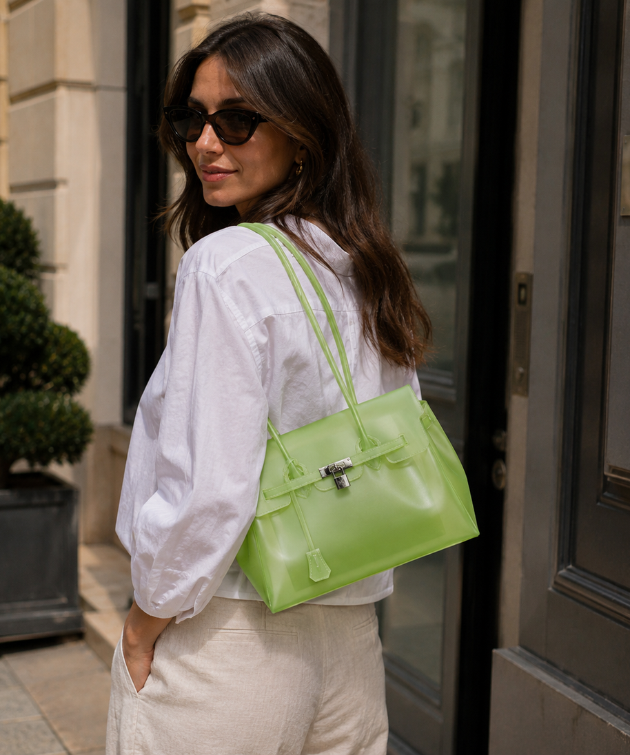 Petalune Lock Tote Bag