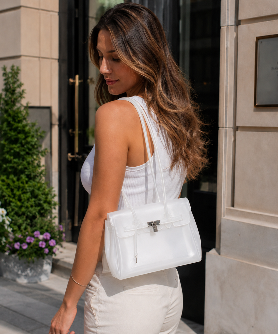 Petalune Lock Tote Bag