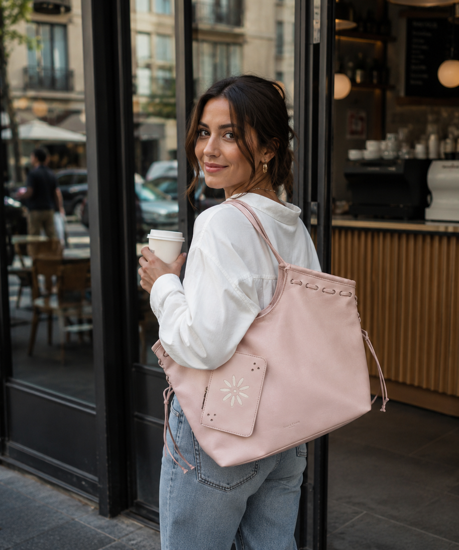 Bravelle Lace-Up Shoulder Bag