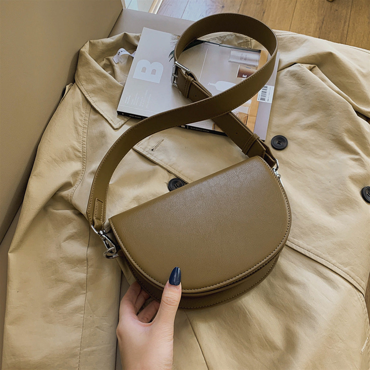 Serre Vegan Leather Crossbody Bag
