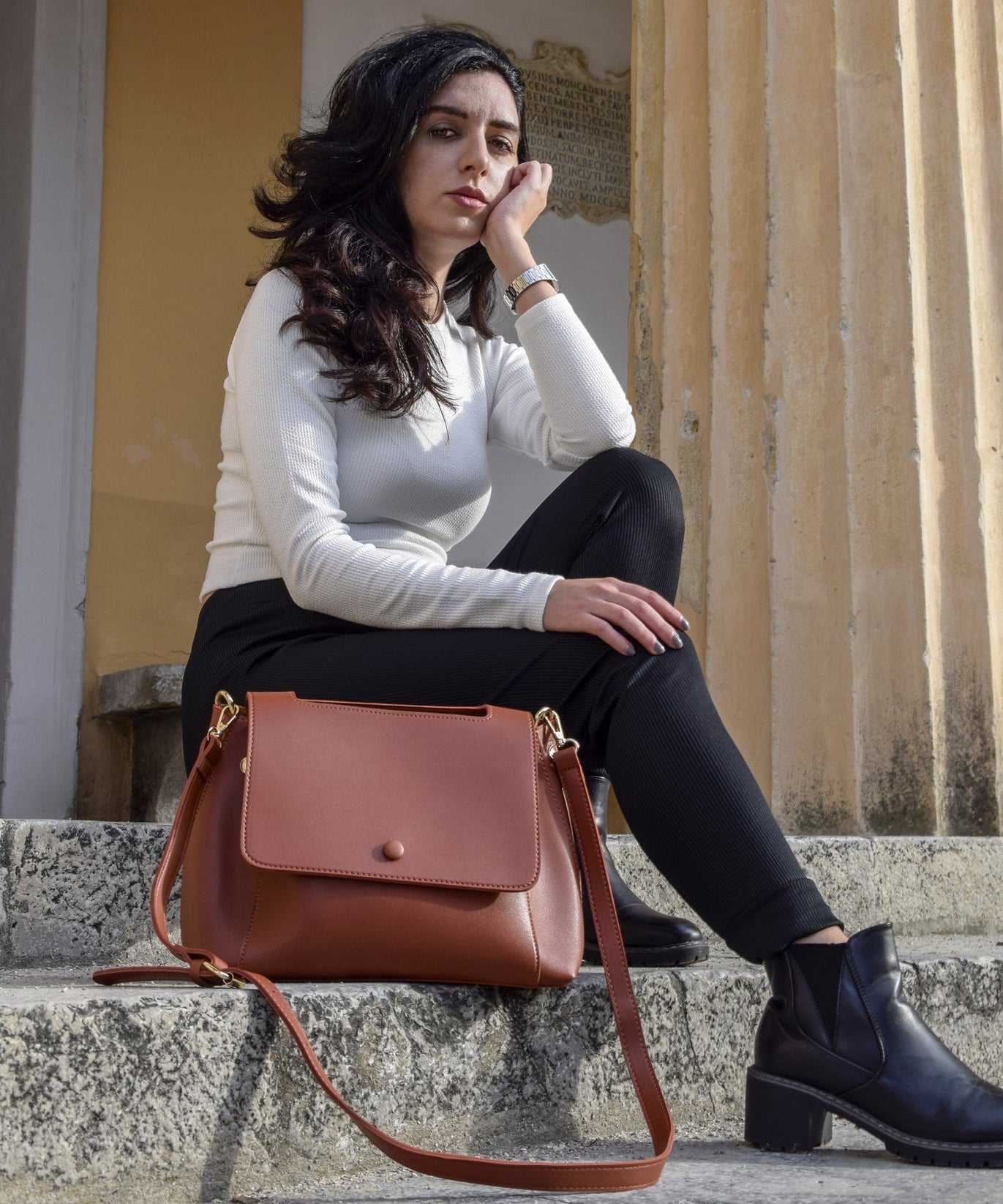 Romilda Vegan Leather Crossbody Bag