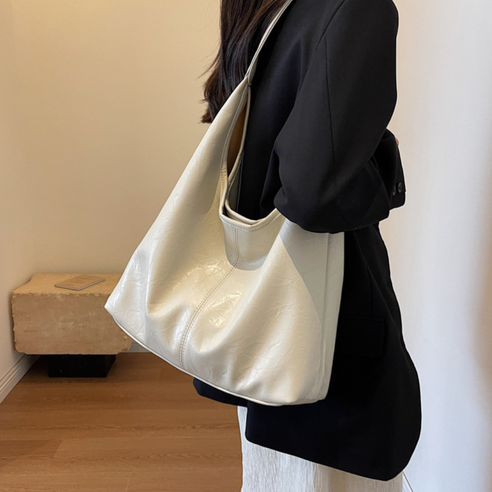 Adélya Vegan Leather Hobo Bag