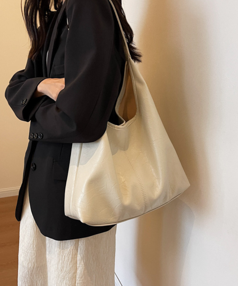 Adélya Vegan Leather Hobo Bag