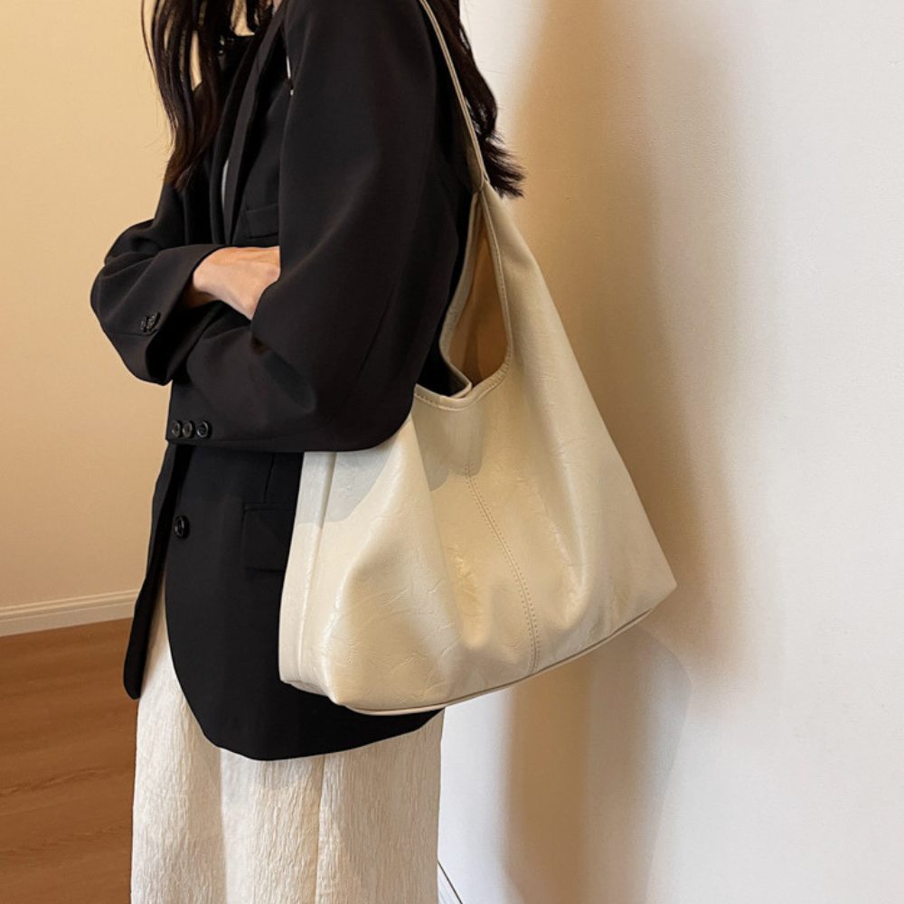 Adélya Vegan Leather Hobo Bag