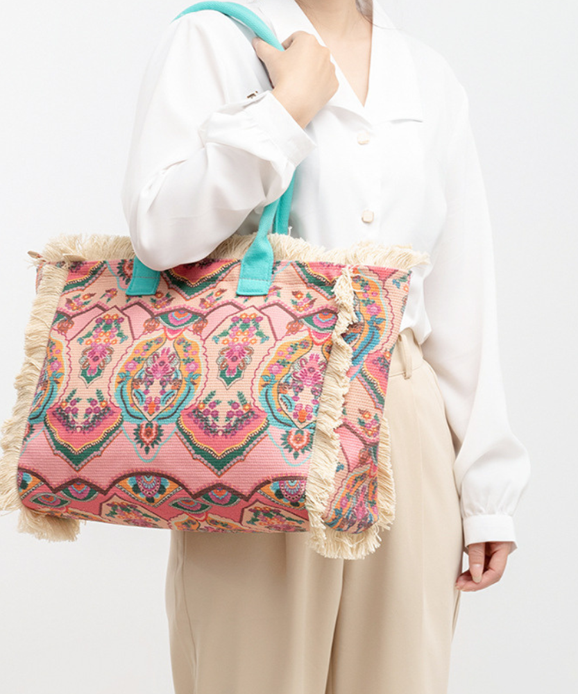 Flora Floral Print Tote Bag