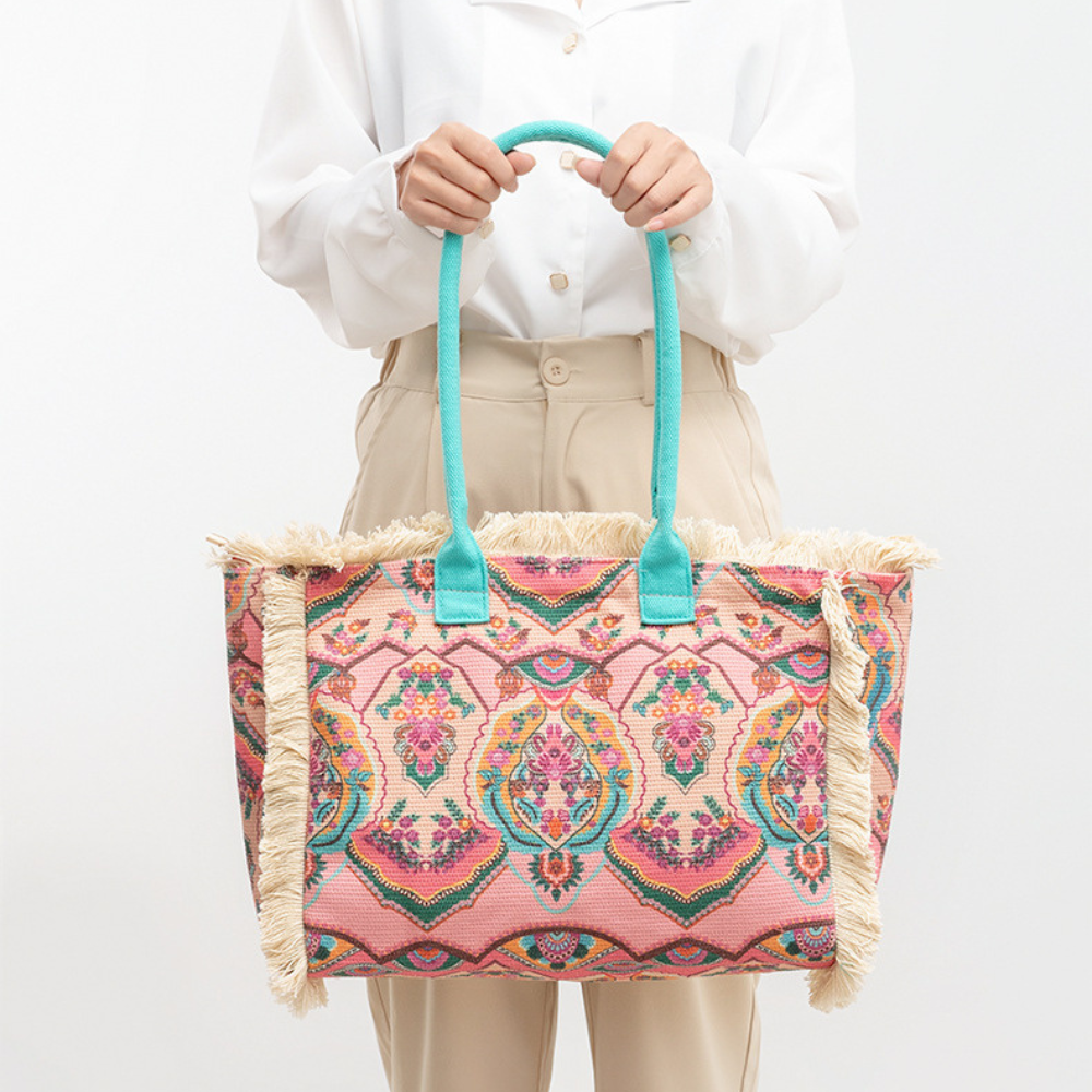 Flora Floral Print Tote Bag