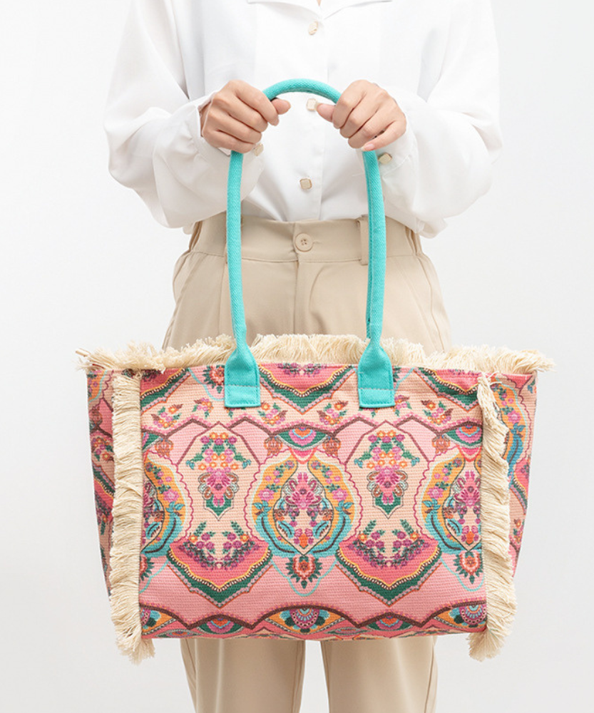 Flora Floral Print Tote Bag