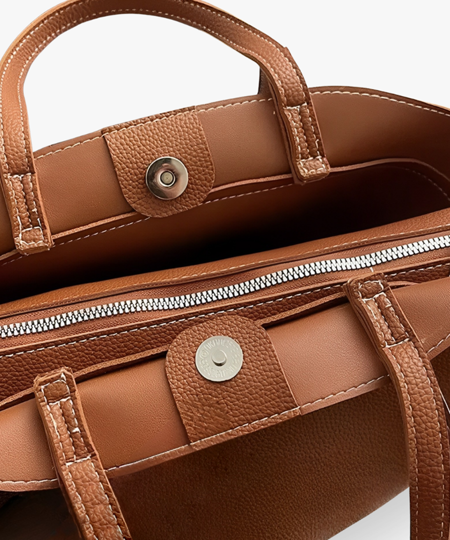 Adoria Vegan Leather Tote Bag