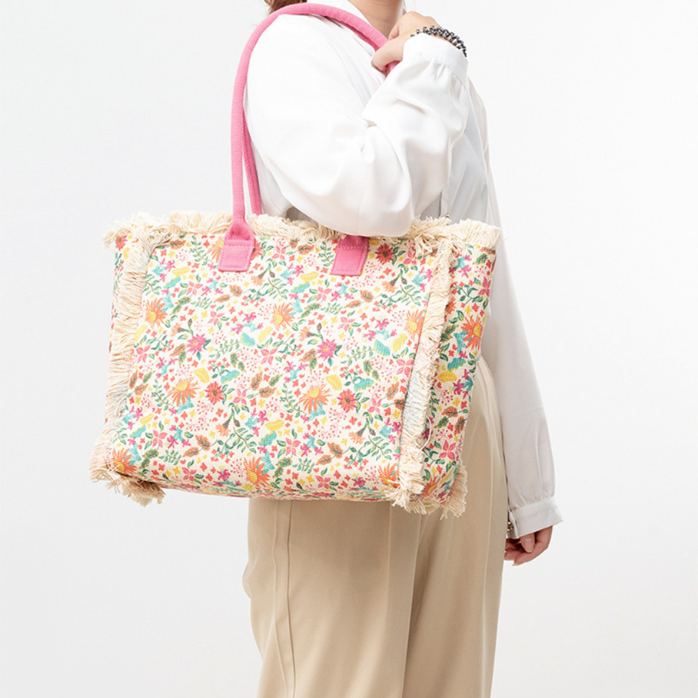 Flora Floral Print Tote Bag