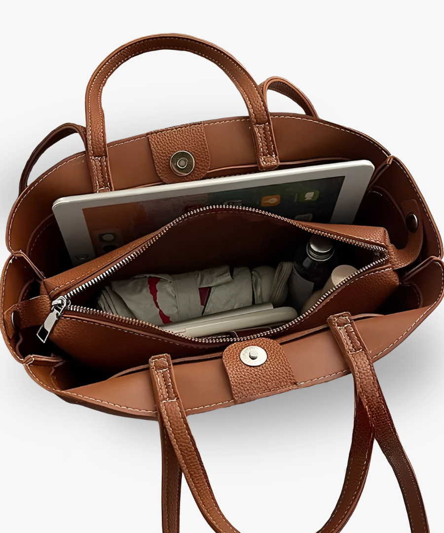 Adoria Vegan Leather Tote Bag