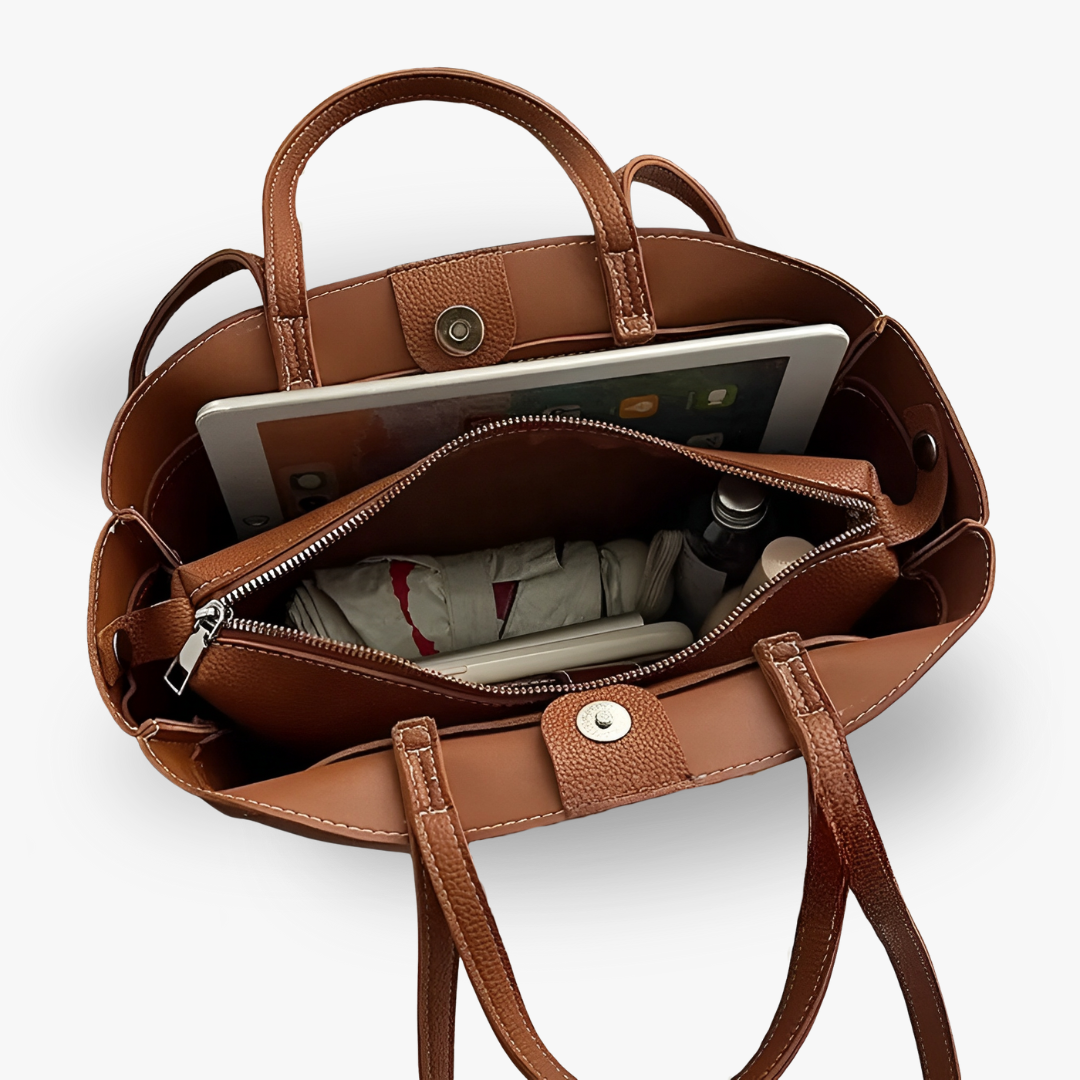 Adoria Vegan Leather Tote Bag