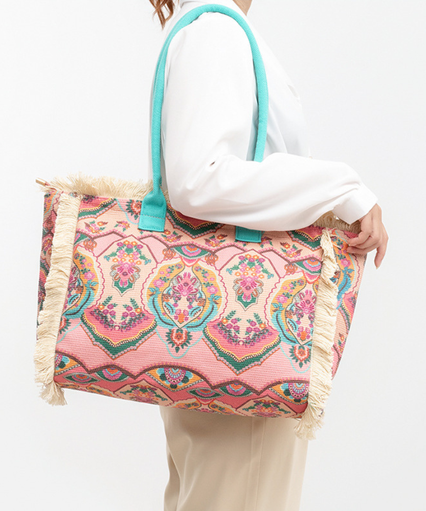 Flora Floral Print Tote Bag