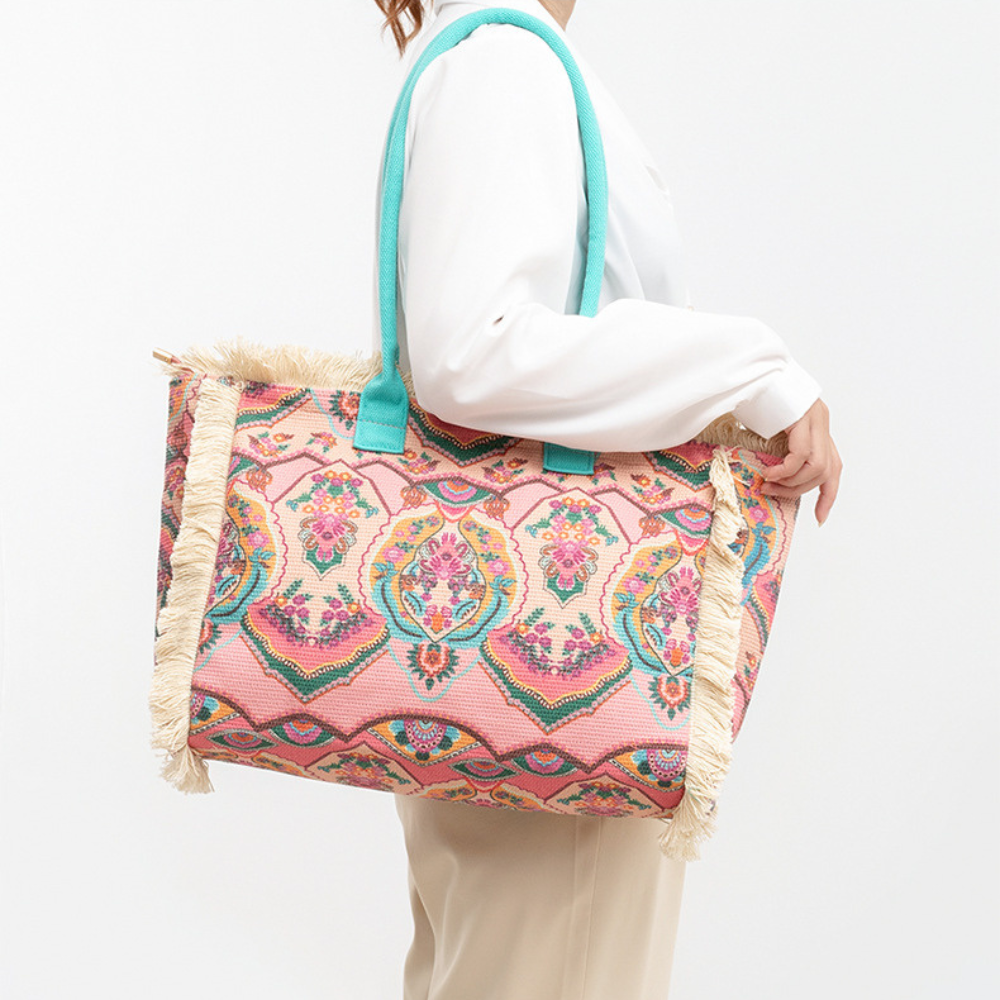 Flora Floral Print Tote Bag