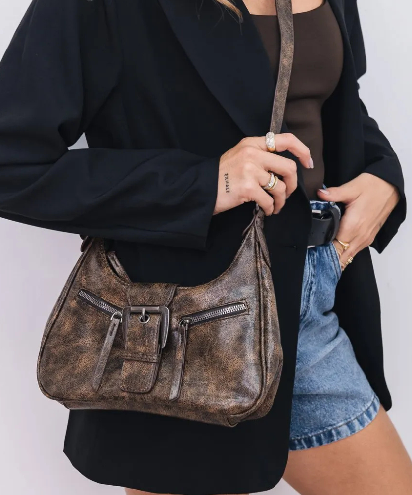 Cosmèa Vegan Leather Crossbody Bag